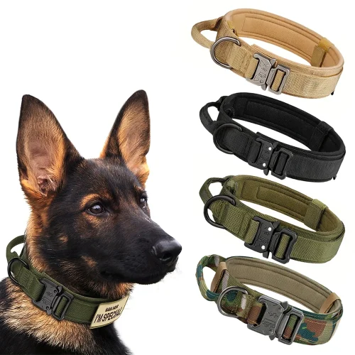 Tactical Adjustable Dog Collar Set