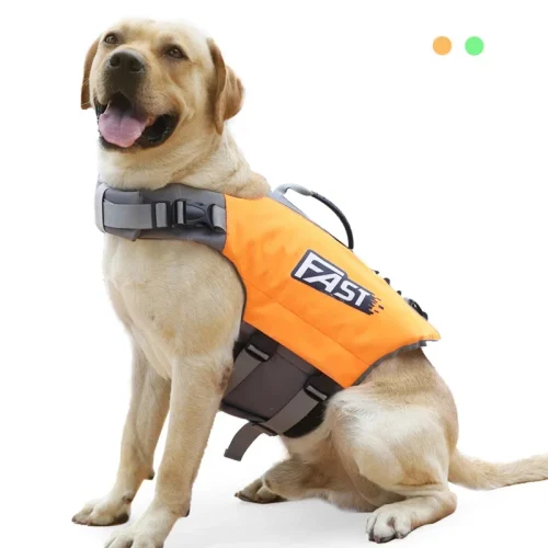 Dog Life Jacket, Adjustable Reflective Safety Vest